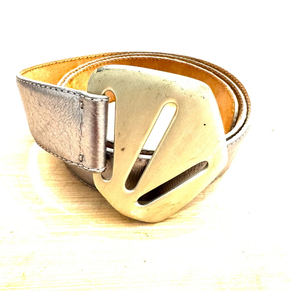 Vintage Donna Karan Silver Belt
